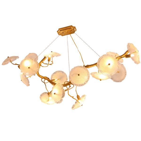 Creative mushroom glass chandelier