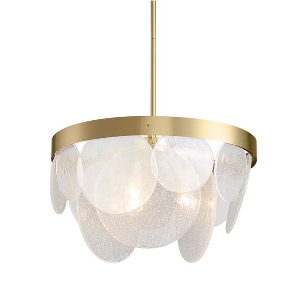Light luxury chandelier post modern hotel living room