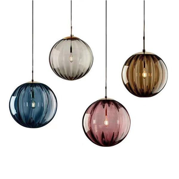 Round Glass Ceiling Lamp